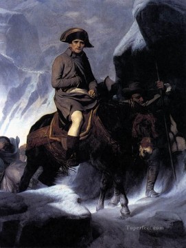  Par Pintura al %C3%B3leo - Bonaparte cruzando los Alpes historias Hippolyte Delaroche